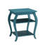 Table d'appoint carrée 18 po avec tablettes de rangement ouvertes à 3 niveaux, table de bout à pieds courbés pour le salon, table de chevet traditionnelle-1504296136-1593668336