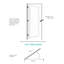 Porte de garde-manger en verre transparent Prehung Style 1 Lite avec cadre assorti - Panneau de porte en panneau de fibres à densité moyenne blanc-129063847-129063848