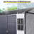 Resin Outdoor Storage Shed Waterproof Shed with Floor & Two Windows & Lockable Door, Tool Shed for Garden, Patio, Backyard-113876322-113876319