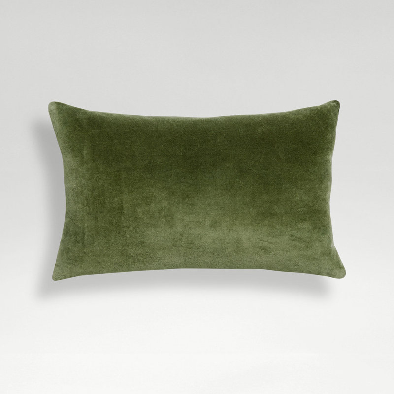 Jaipur Square Pillow Cover & Insert, Olive, Square 18"