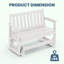 Fauteuil oscillant 48,6 po Adirondack-115734144