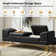 Sandrea 59"W Scratch-resistant Vegan Leather  Storage Bench with Built-In USB Charging Port
