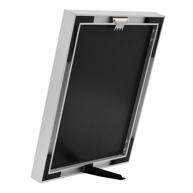 Silver Metal Matte Picture Frame with Mat