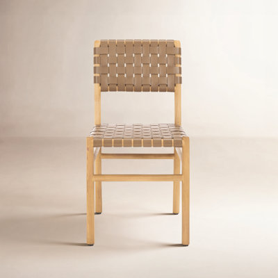 Jeremiah Woven Leather Dining Chair