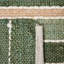 Tapis rayé vert / naturel en jute / coton / laine tissé à la main Geissler-803991995