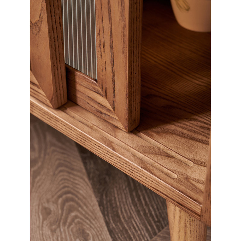 Armoire de rangement scandinave en bois massif