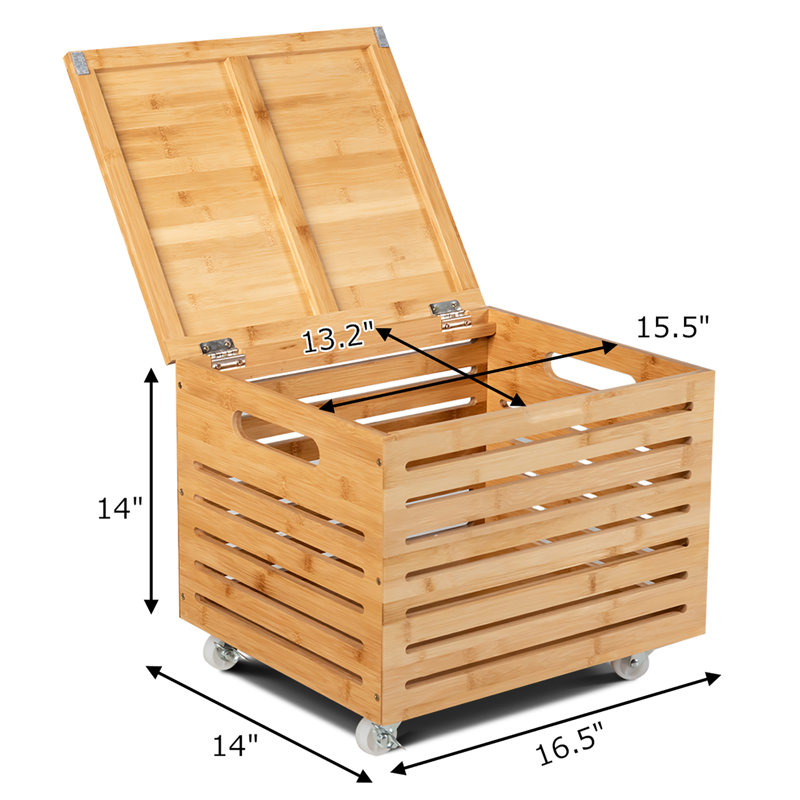 Boîte de rangement en bambou