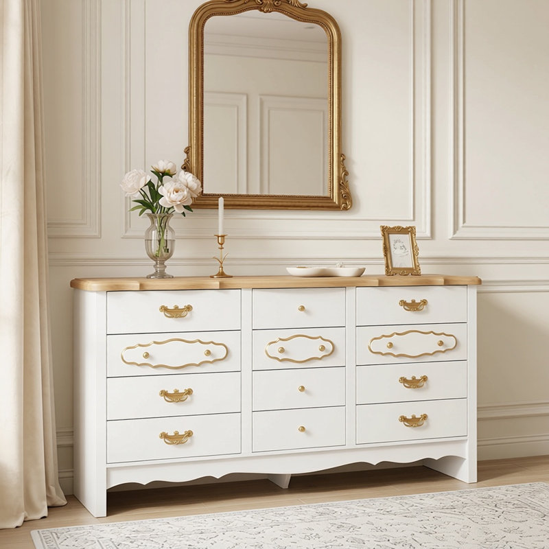 Commode d'appoint moderne avec 9 tiroirs