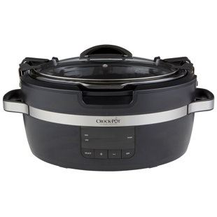 Deni 3.5 Quart Stainless Steel Digital Oval Slow Cooker - Bed Bath