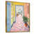 Toile avec cadre flottant or