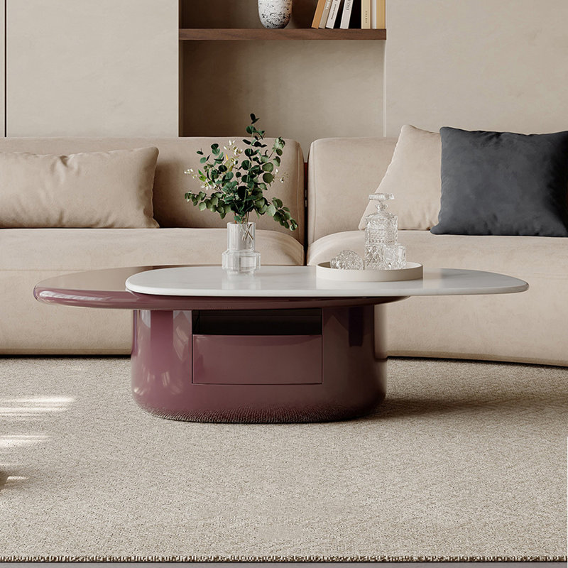 Irregular Shape  Wood Coffee Table