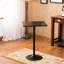 Adjustable Metal Bar Table With Black Base And Square Top - 26" 36" Height Cool Design In To Stylish Option