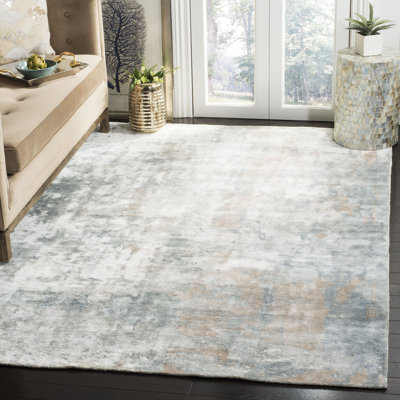 Tapis ivoire touffeté à la main Issouf