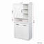 Armoire de rangement Pantry avec tablette ouverte et tablette réglable