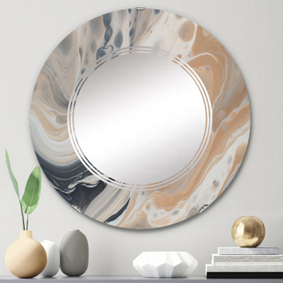 Zevon - Miroir mural moderne rond