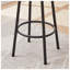 Ensemble de table de bar 3 pièces avec 2 tabourets, table de pub avec panneau de particules gris et sièges