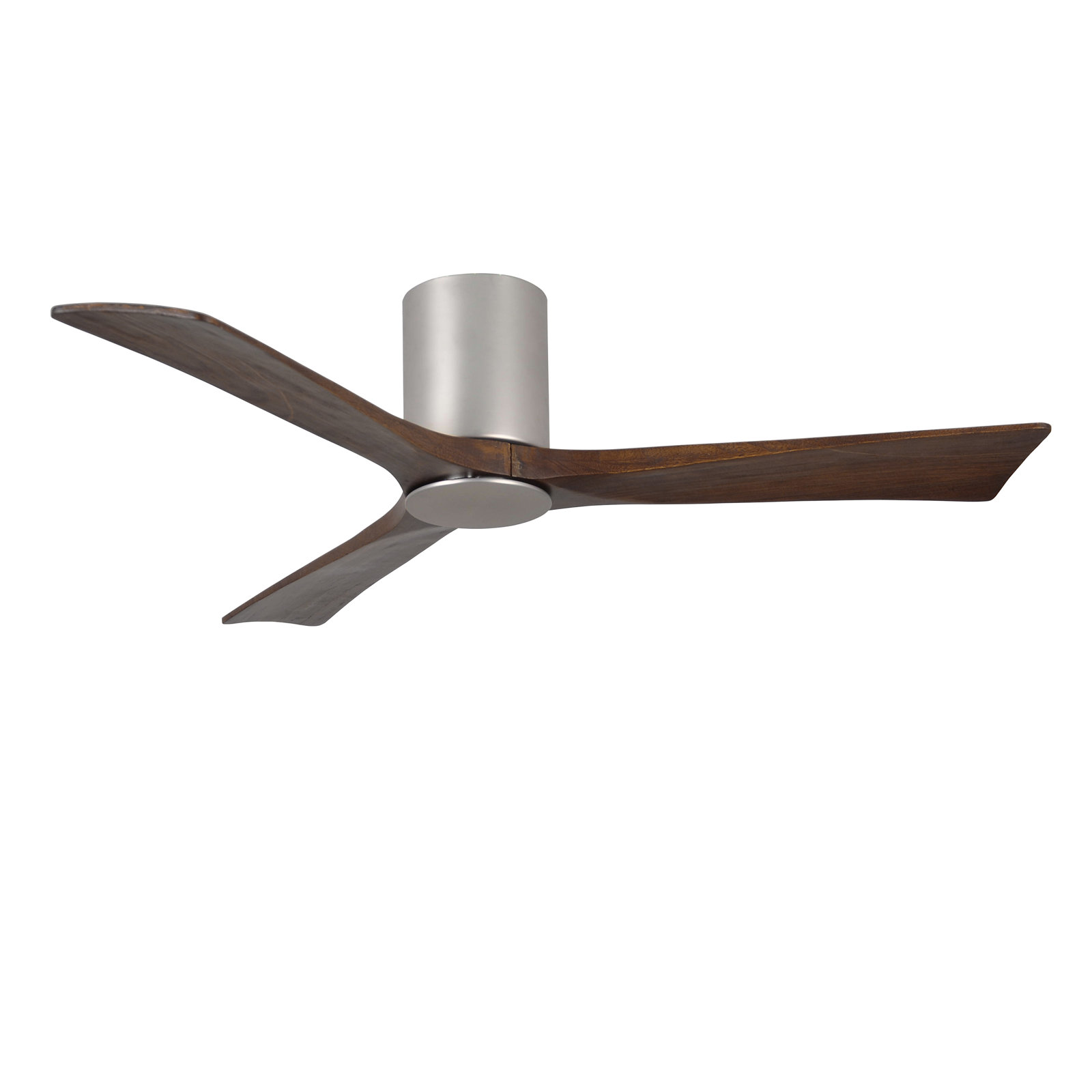 Olivier Ceiling Fan with LED Light Kit, Brushed Nickel, Walnut, 52"