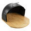Boîte de rangement en bambou grande capacité avec corps en plastique – Boîte de rangement moderne pour pain maison, bagels et muffins