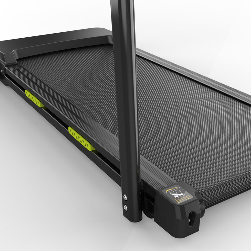 Folding Treadmill for Home, 0.5-7.5HP Portable Running Machine with 12 Preset Programs, LED Display, Easy Move Wheels