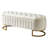 Beige Velvet Storage Bench With Metal Legs And Spacious Interior Button--426552600