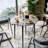 Lexxi Round Stone Top Metal Base Dining Table-467813078