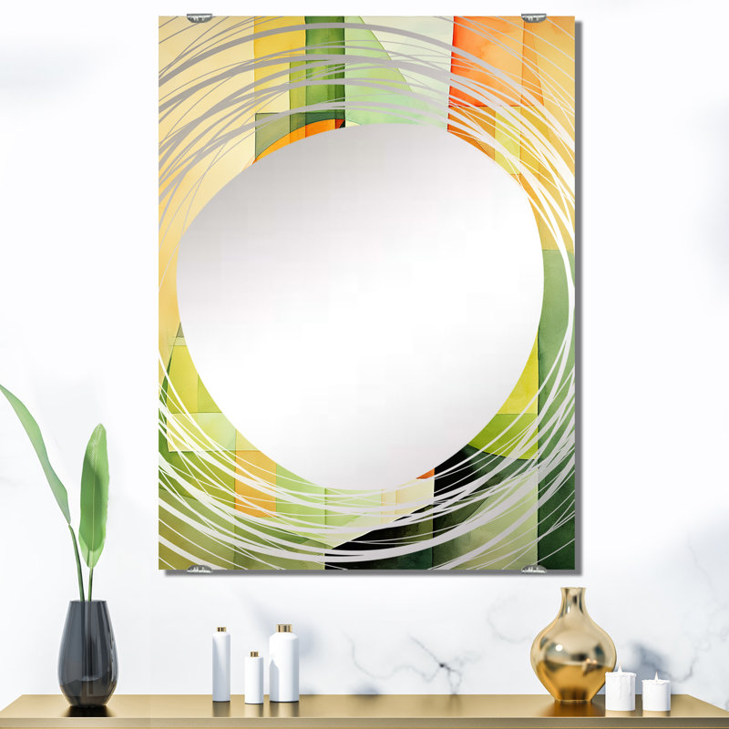 Carota - Grand miroir mural Melon MIR135285, 40 po x 30 po