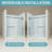 56"-60" W X 78" H Frameless Single Sliding Shower Door, Bathtub Door, 3/8" (10Mm) Clear Tempered Glass With Explosion-Proof Film, Stainless Steel Handle-118574537