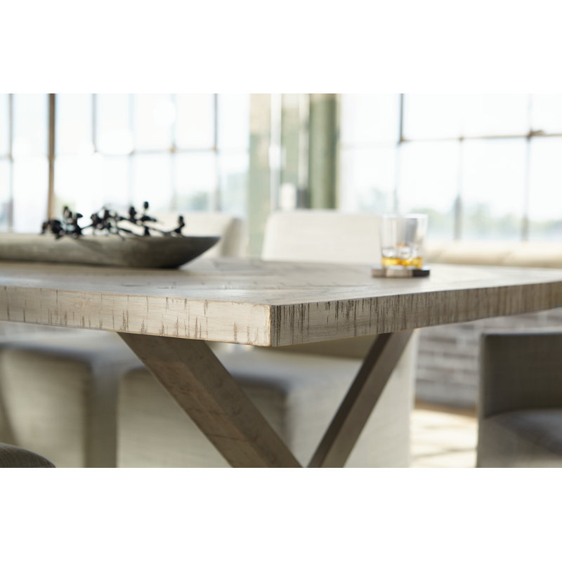 Milo Pine Solid Wood Top Dining Table