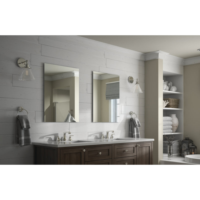 Miroir de salle de bain sans cadre Delta, 41,14 po x 27,4 po