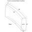 Curved Loveseat Back Cushion - Canvas Flax-879301187