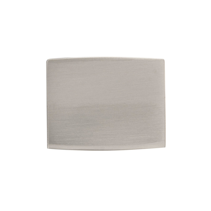 Channel Collection Knob - 1-1/4" x 1 " Cabinet Knob - Contemporary Hardware for Drawers & Cabinets, Satin Nickel