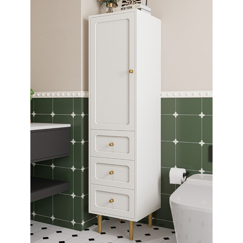 Meuble-lavabo standard français de style français avec rangement pour salle de bain, H 63 po x l 15,7 po x P 11,8 po