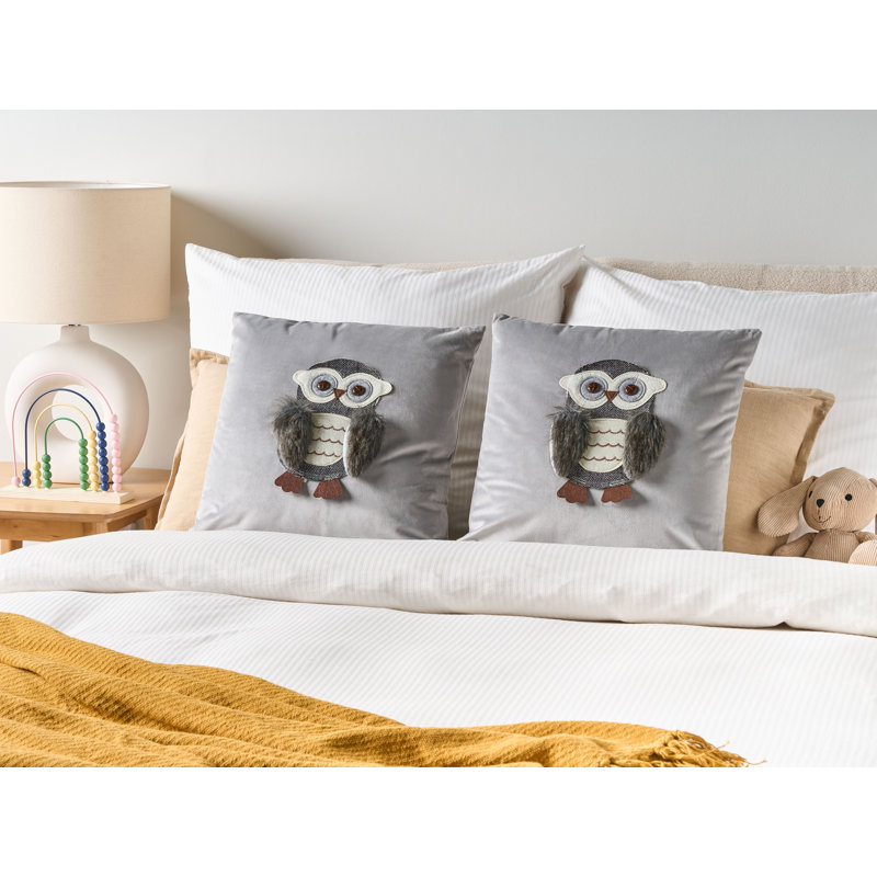 Stathelle Grey Square Cushion