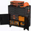 Armoire à outils roulante en métal - Rangement de garage robuste avec portes verrouillables et 3 tiroirs