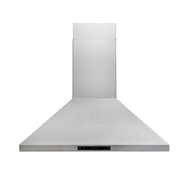 Hotte murale convertible 36 pouces 860 CFM en chrome poli avec télécommande incluse