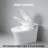 Luxury Elongated Bidet Smart Toilet, Warm Water & Dryer, Heated Seat, Remote Control, Led Night Light, Power Outage Flush, Soft Close Cover, White
