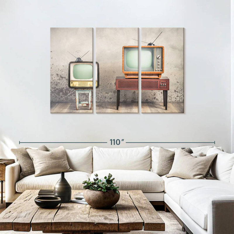 Senne Analog Televisions, 48" H x 74" W