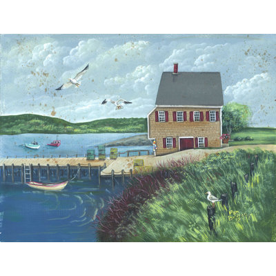 «Cate's House» par Pam Britton - reproduction sur toile tendue