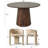 5-Piece Mid-Century Round Dining Set For 4-2043286139
