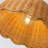 15.7" Rattan Pendant Light With Scalloped Edge, Natural Wicker Hanging Lamp For Kitchen Island & Dining Room