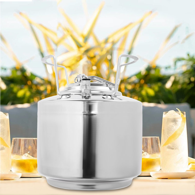 Baril de brassage 1,6 gallon pour petite poignée de brassage (6L) en acier inoxydable