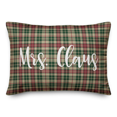  Coussin de Mme Claus en tartan