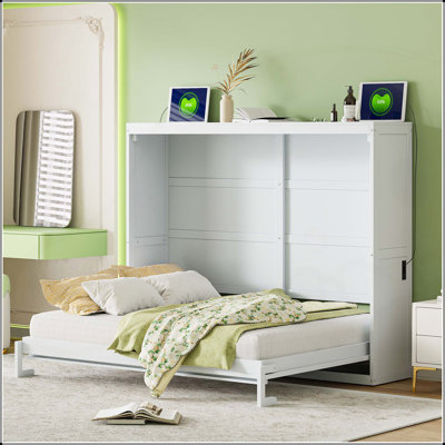 Lit escamotable double pleine grandeur