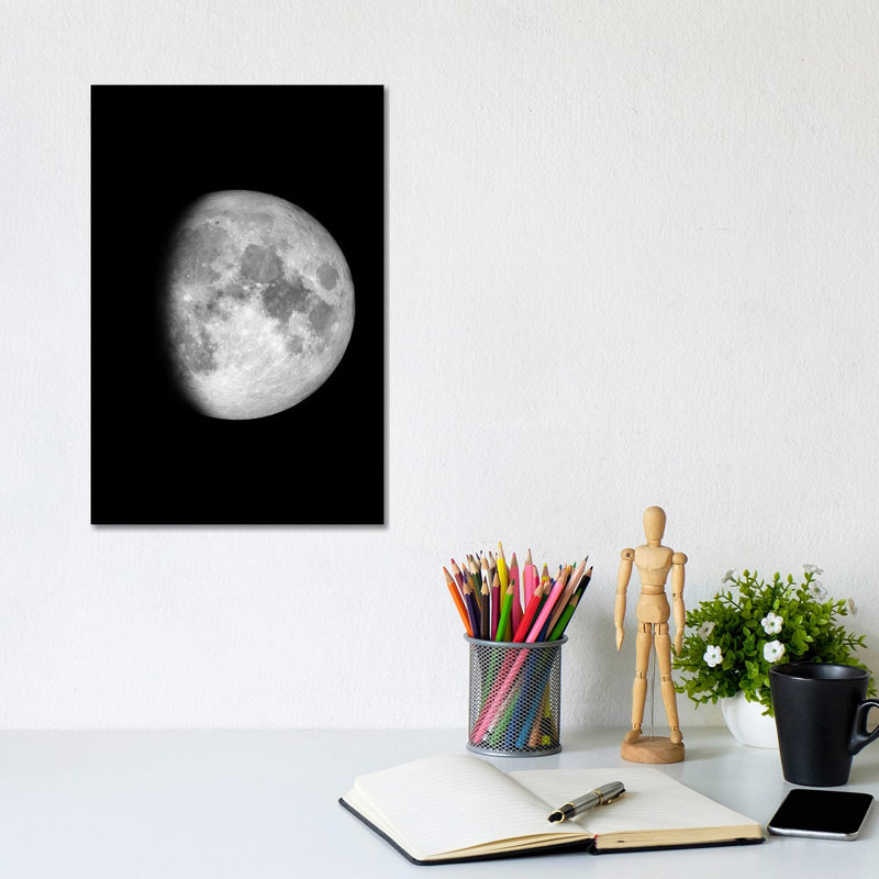 Waxing Gibbous Moon by GetYourNerdOn - Wrapped Canvas Print, 20.32 cm H x 30.48 cm W