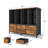 8 Cube Storage Bookcase With 6 Fabric Drawers,diy Cube Fabric Storage Organizer, 4 Tiers Bookcase With Open Display Shelves,modern Storage Bookshelf For Home And Office-672782123