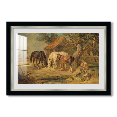 The Midday Meal, 1835-James Ward-Custom Framed Canvas