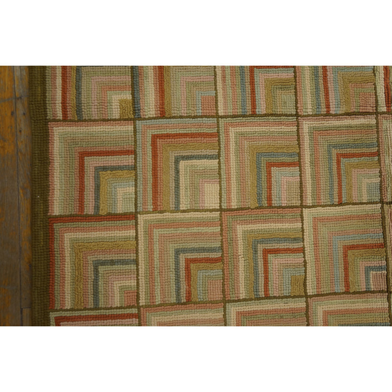 Flatweave Wool Geometric Area Rug