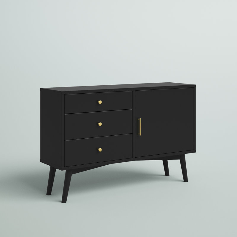 Labarbera Unfinished TV Stand for TVs up to 58", Black