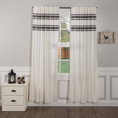 Wimbish 100% Cotton Room Darkening Curtain Panel Pair
