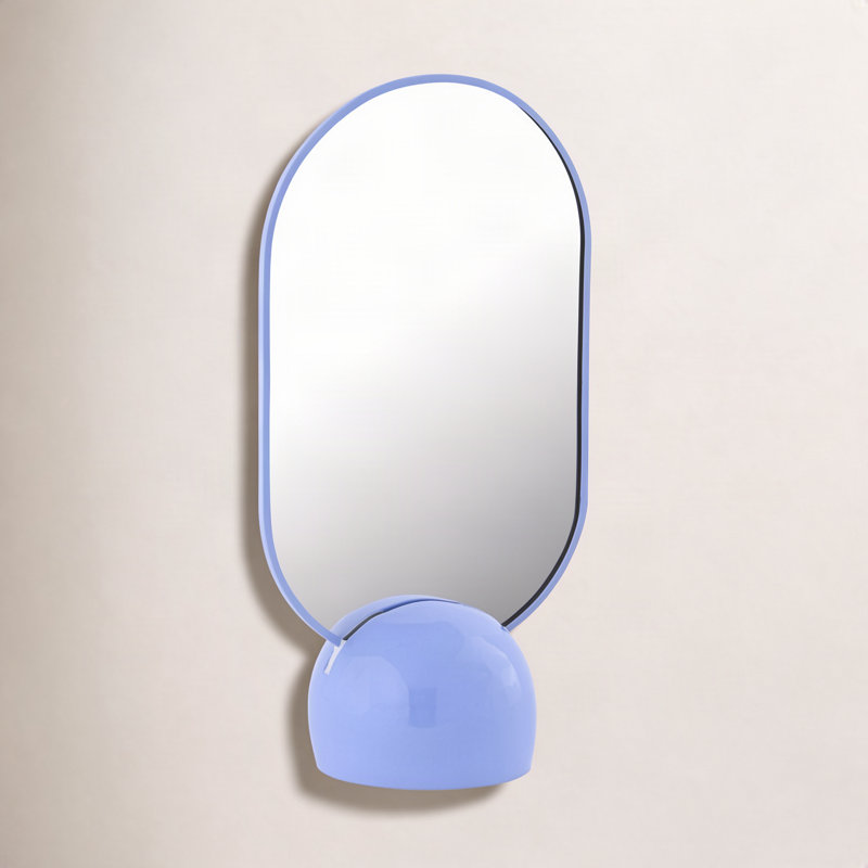 Miroir avec base en métal
